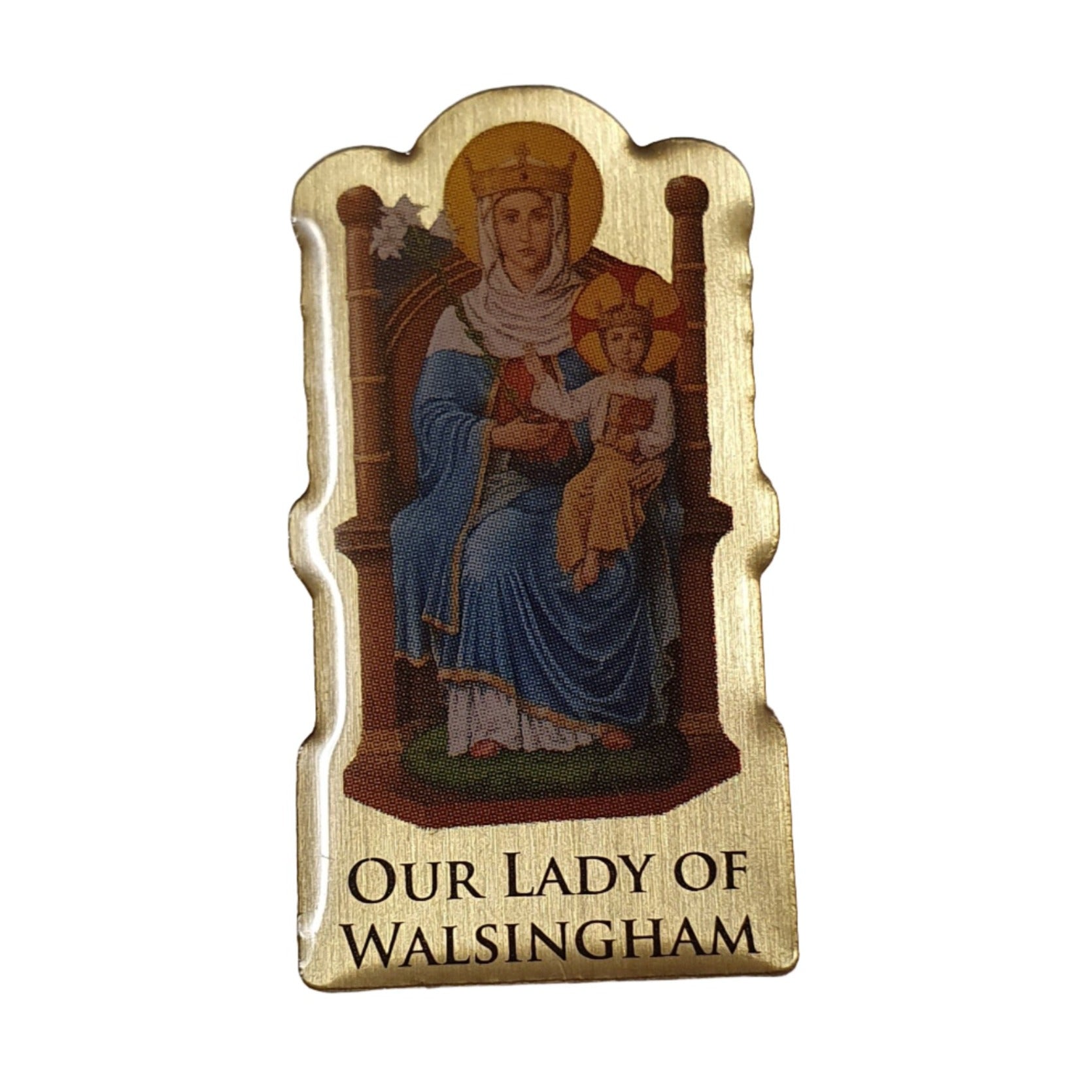 Our Lady Of Walsingham Metal Pin Badge