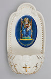 NEW IN- 5.25" Our Lady of Walsingham Water Font
