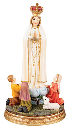 Renaissance Statue Our Lady of Fatima and Children