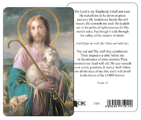 23RD Psalm Prayer Card