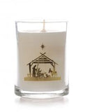 Glass Christmas candle