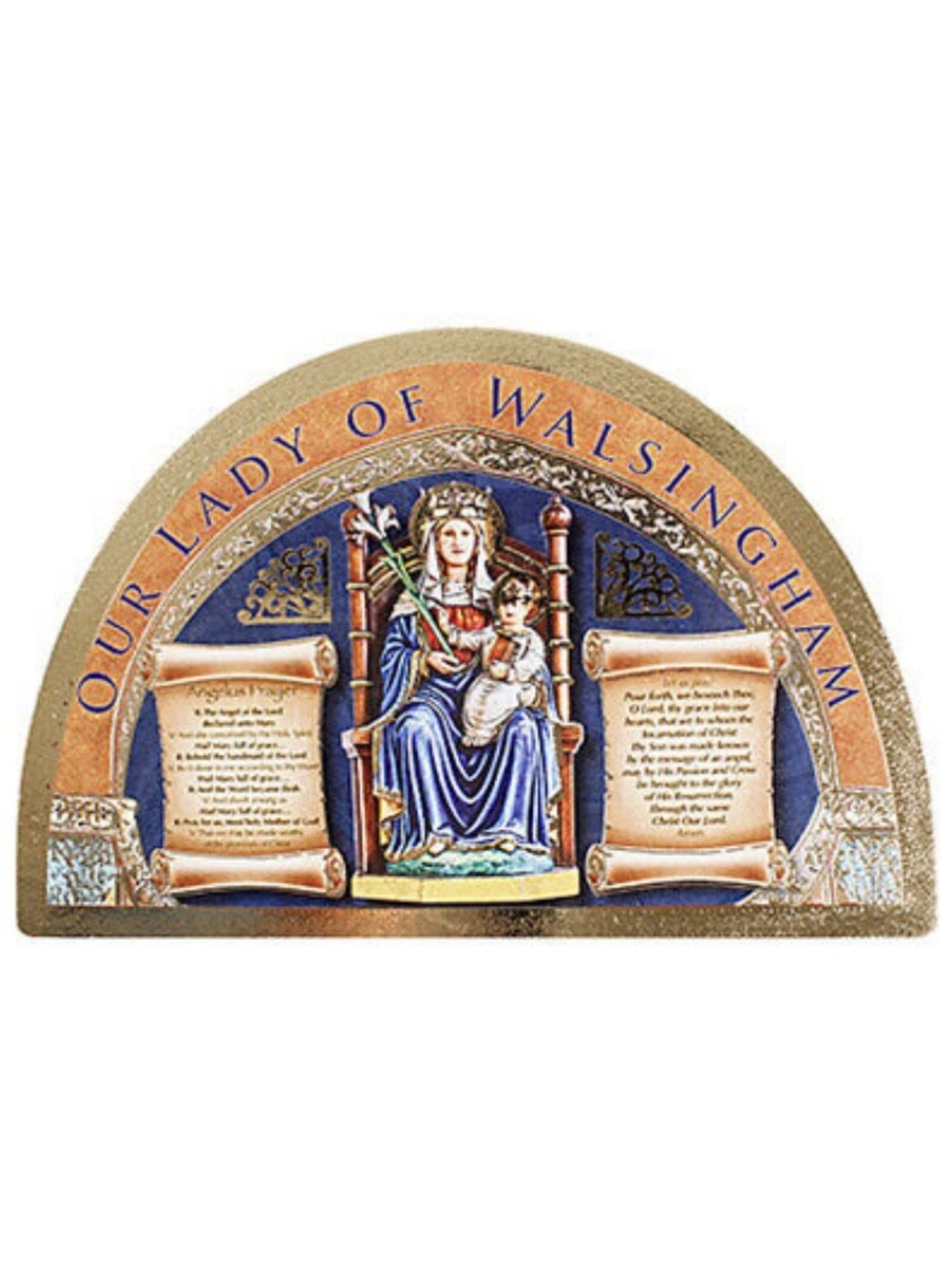 Walsingham Wooden Icon Plaque