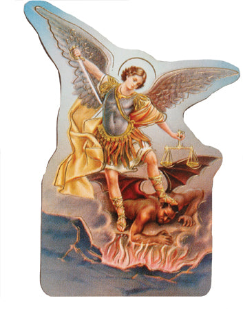 St. Michael Wooden Fridge Magnet