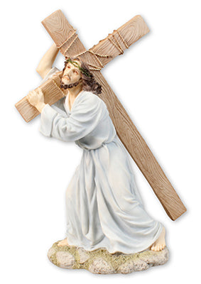 12" Lord Carrying Cross Statue