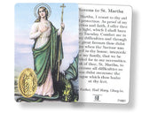 St Martha Prayer card