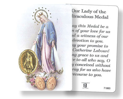 Miraculous Medal Prayer Card