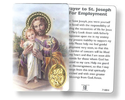 St Joseph Prayer Card for Unemployment