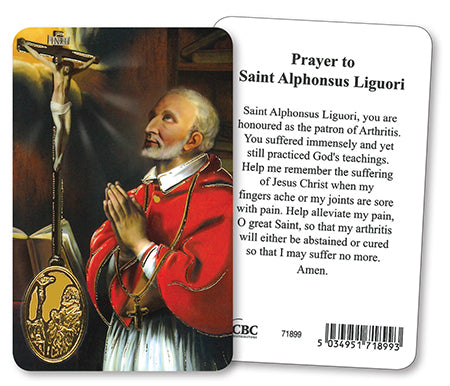 St Alphonsus Liguori Prayer Card