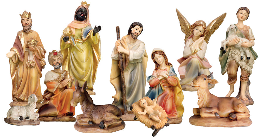 6" 11 Figures Nativity set