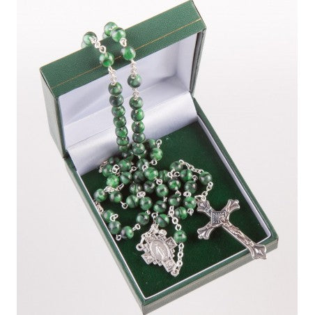 Green Glass Rosary