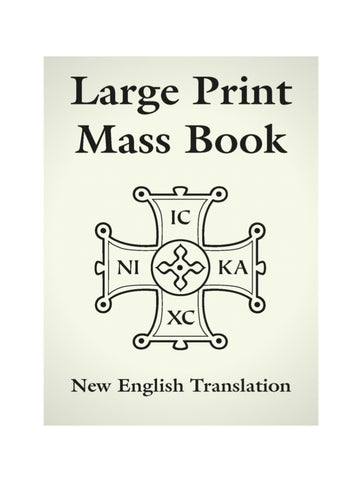 Large Print Mass Book