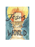 Jesus Light of the World Card - Nancy Allen