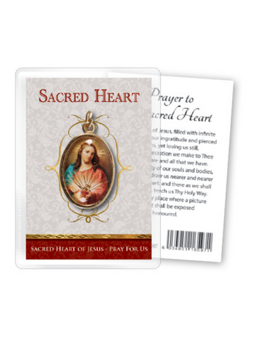 Sacred Heart Medal with Prayer