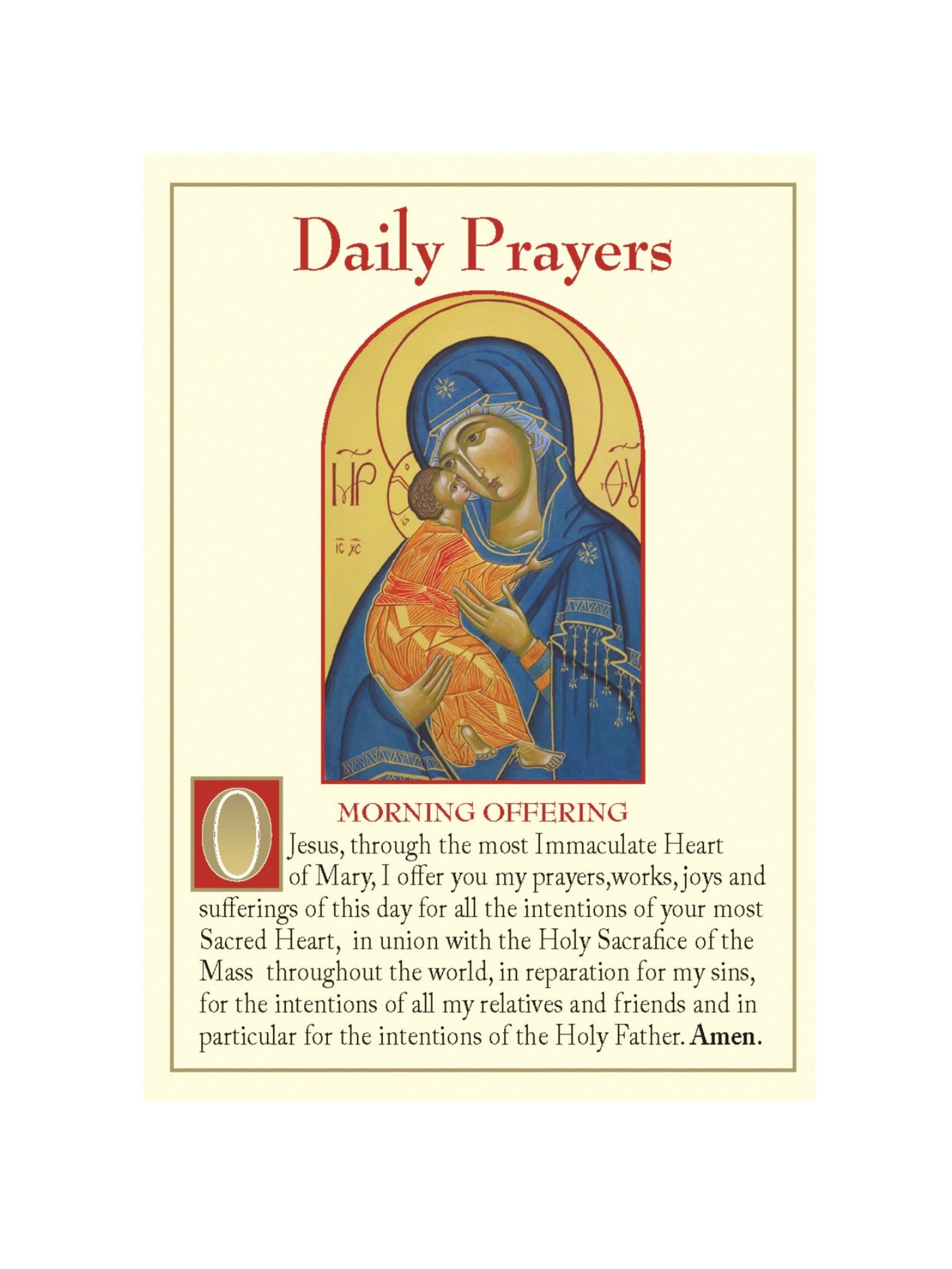 Daily Prayers Leaflet