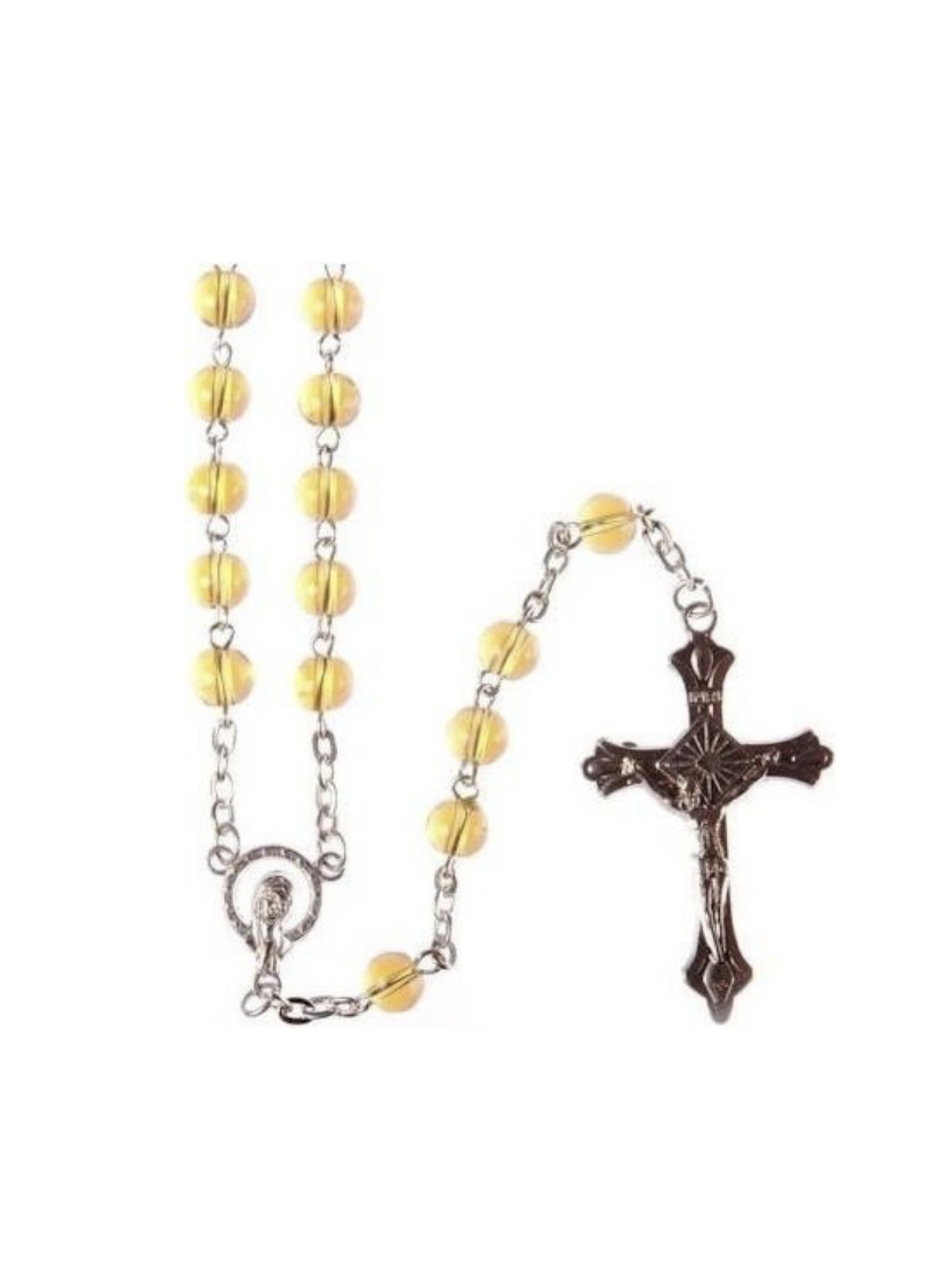 Glass Bead Rosary - Various Colours