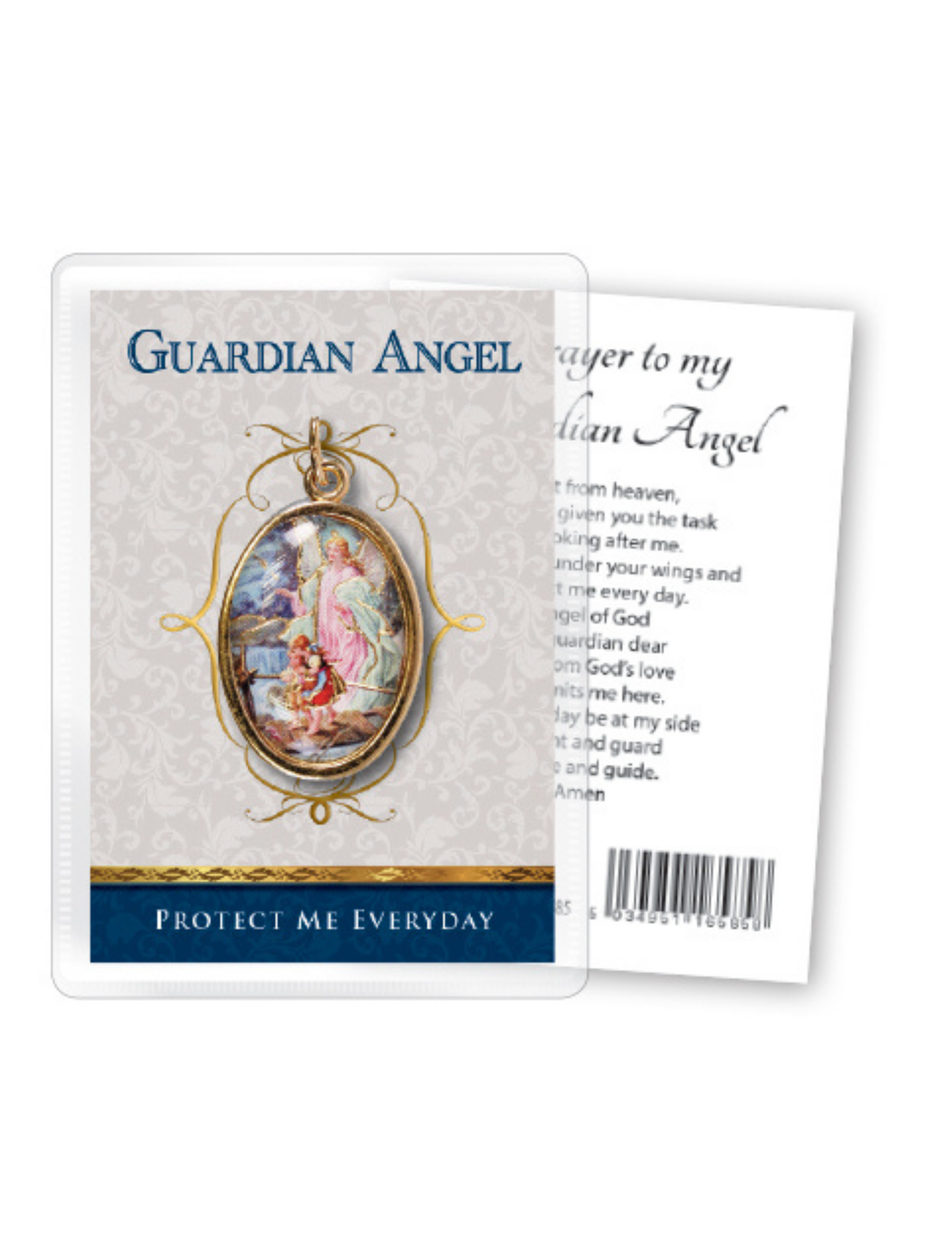 Guardian Angel Medal with Prayer