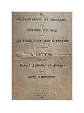 The Consecration of England to the Mother of God and to The Prince of the Apostles