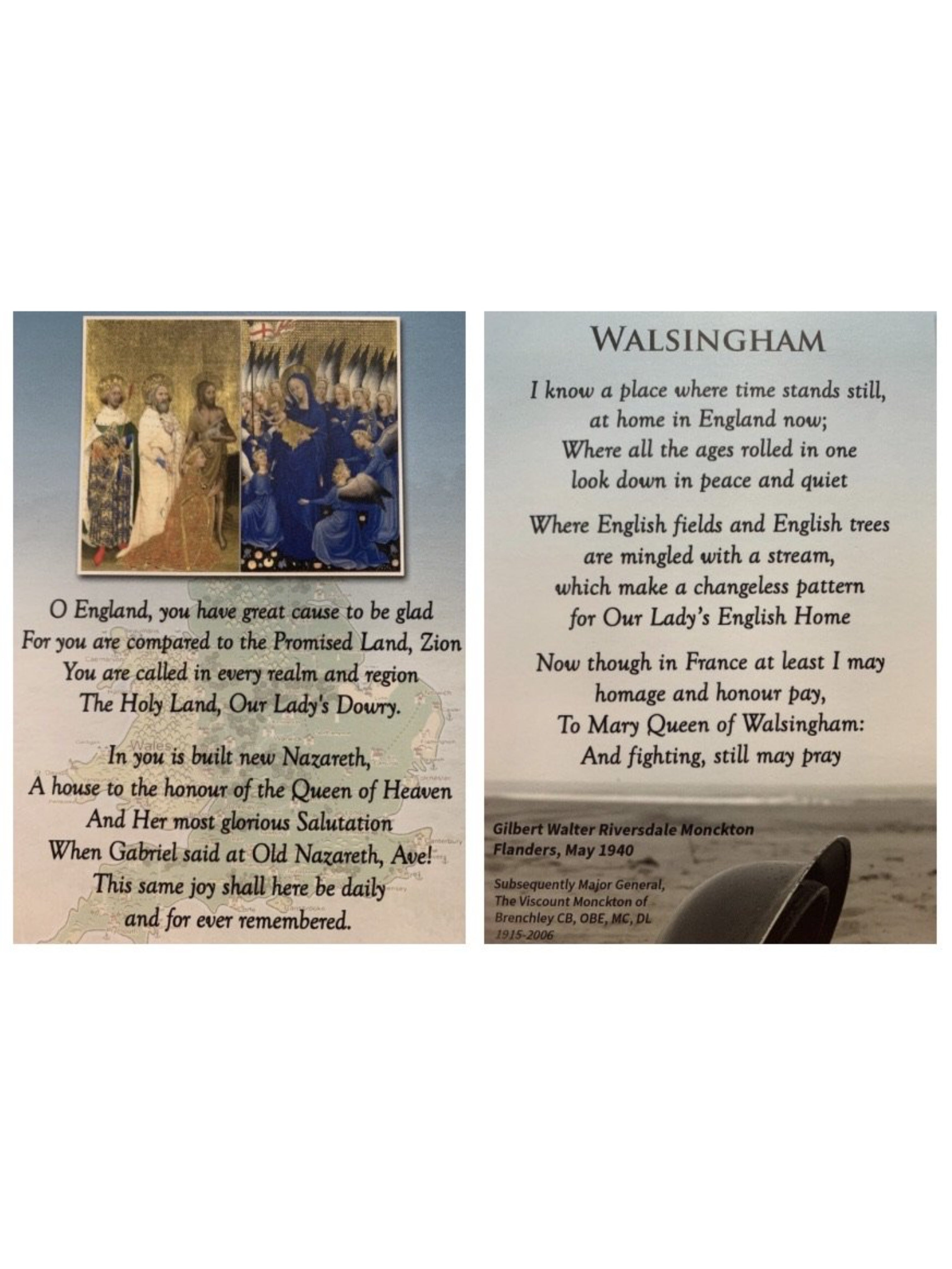 Walsingham Prayer Card